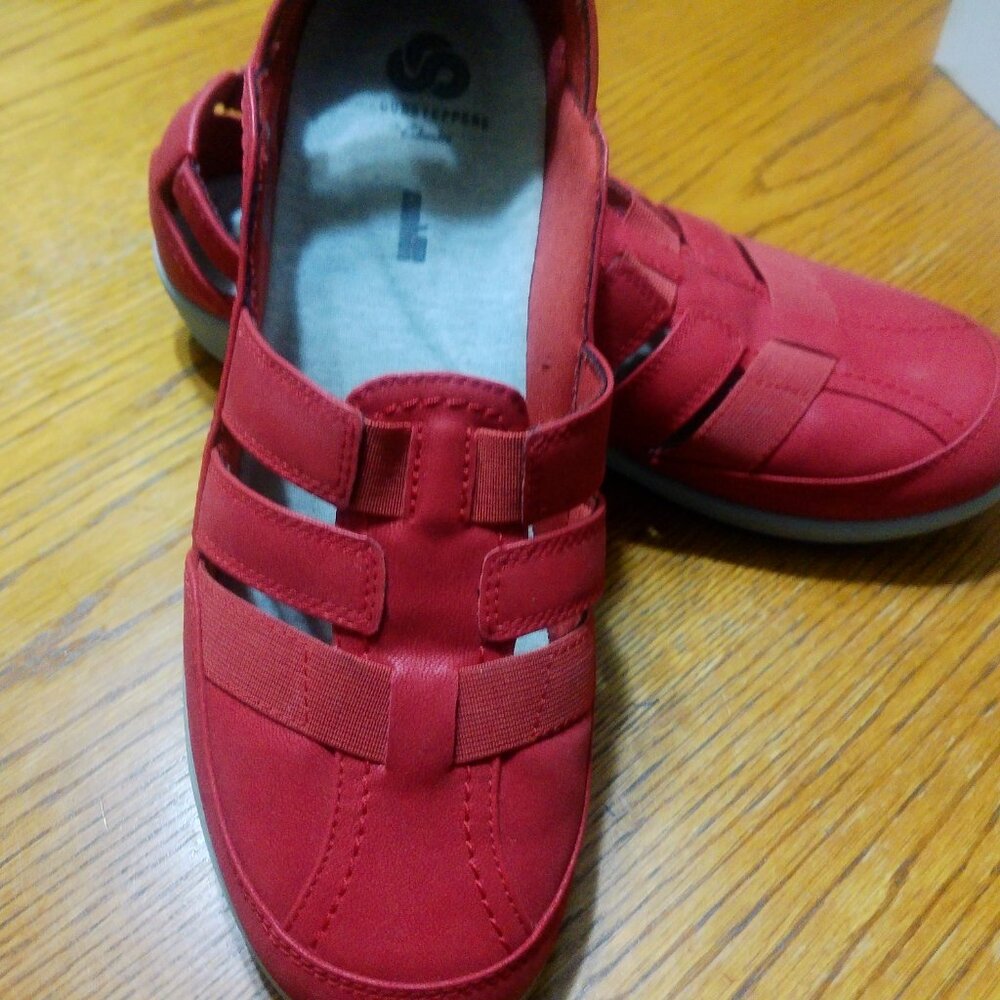 Clarks Cloudsteppers Women's Sillian Stork Fisherman Sandals SIZE 11 - Picture 2 of 4